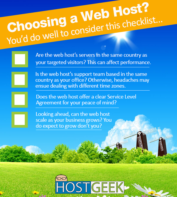 Webhost-Checklist