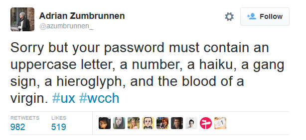 password tweet